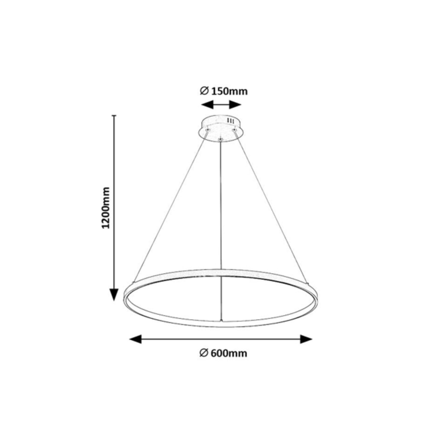 Rabalux - LED-люстра на тросе LED/55 Вт/230 В 3000 К