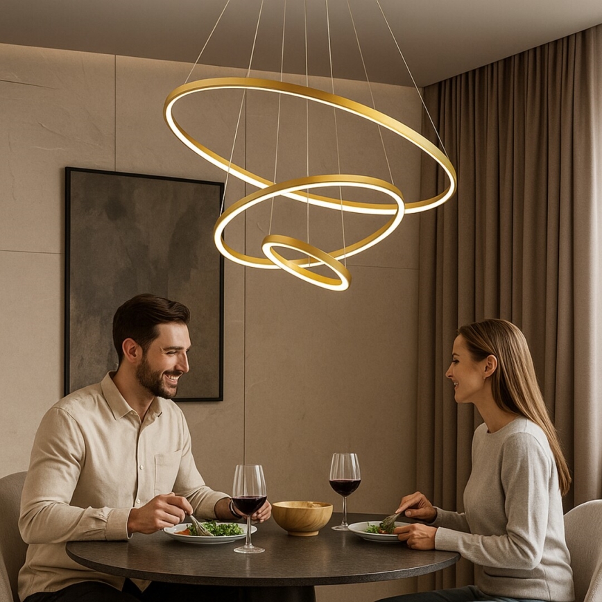 Rabalux - диммируемая подвесная люстра на тросе LED/90W/230V 3000-6500K + пульт дистанционного управления