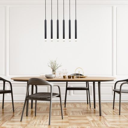 Rabalux - Підвісна люстра 6xG9/5W/230V чорний