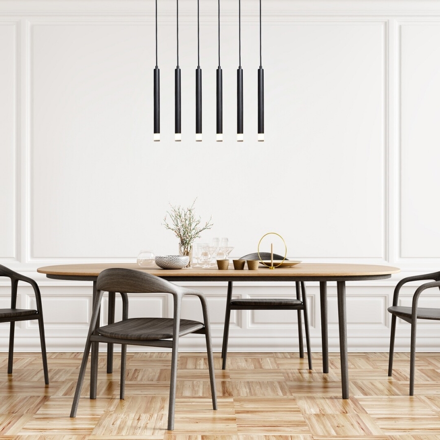 Rabalux - Підвісна люстра 6xG9/5W/230V чорний