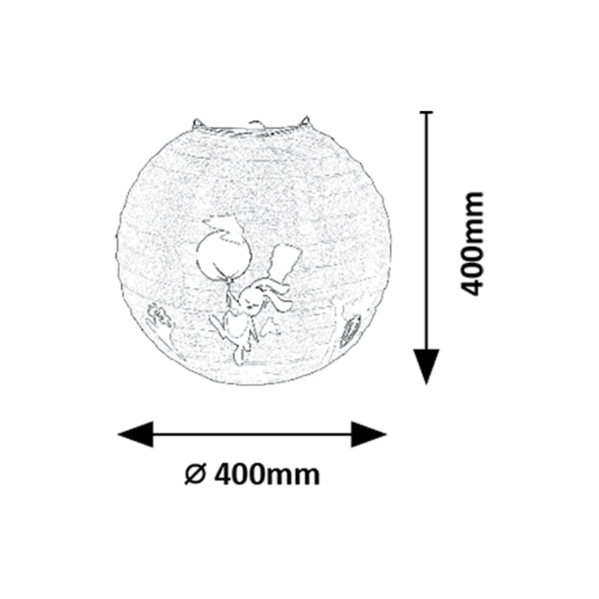 Rabalux - Дитячий абажур для люстри max. 40W діаметр 40 см