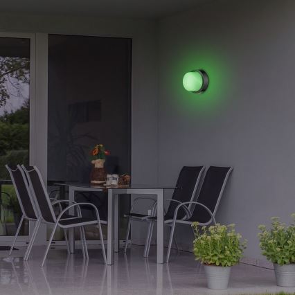 Rabalux - LED RGBW Вуличний настінний світильник з регулюванням яскравості LED/10W/230V IP54 Wi-Fi Tuya