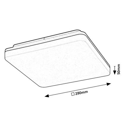 Rabalux - Світильник для ванної кімнати на стелю LED/24W/230V IP54