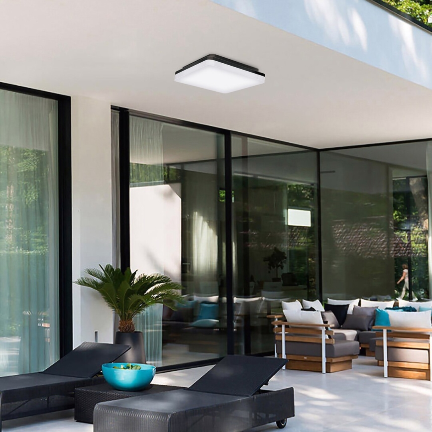 Rabalux - світлодіодний стельовий світильник для ванної кімнати, 24 Вт/230 В, IP54, 28×28 см