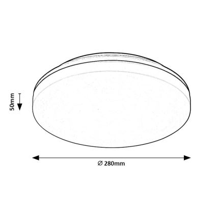 Rabalux - Світлодіодний стельовий світильник для ванної кімнати LED/24W/230V IP54