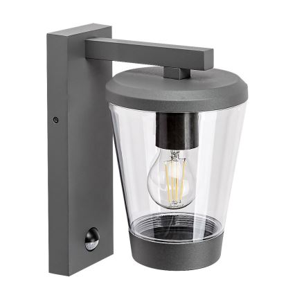 Rabalux - Вуличний настінний світильник з датчиком руху 1xE27/40W/230V IP44