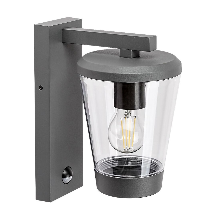 Rabalux - Вуличний настінний світильник з датчиком руху 1xE27/40W/230V IP44