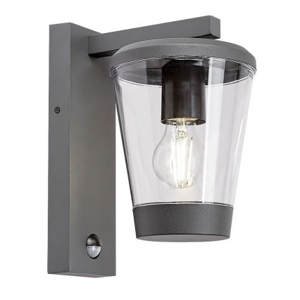 Rabalux - Вулична настінна лампа з датчиком 1xE27/40W/230V IP44