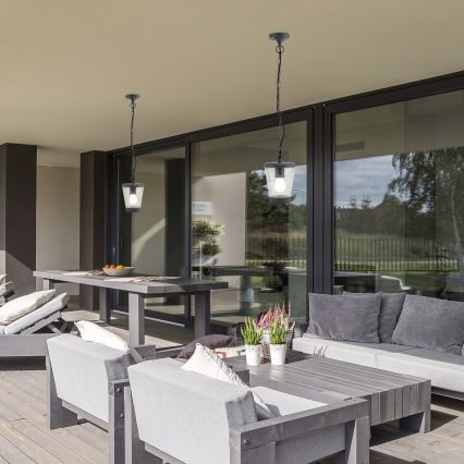 Rabalux - Зовнішня люстра на ланцюгу 1xE27/40W/230V IP44