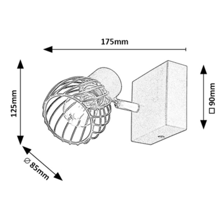 Rabalux - Настінний точковий світильник 1xE14/10W/230V