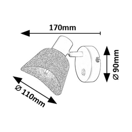 Rabalux - Настенный точечный светильник 1xE14/10W/230V