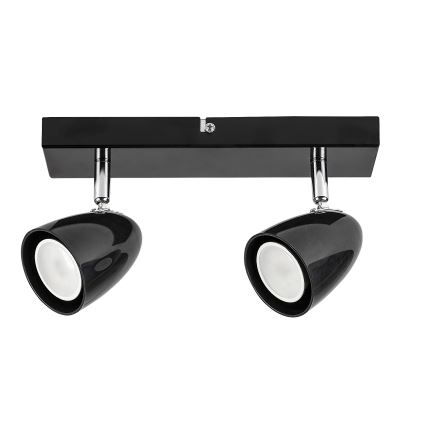 Rabalux - Точковий світильник 2xGU10/5W/230V чорний