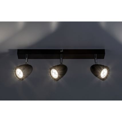 Rabalux - Точечный светильник 3xGU10/5W/230V черный