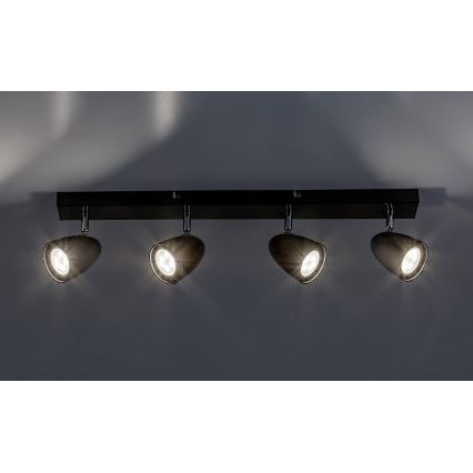 Rabalux - Точечный светильник 4xGU10/5W/230V черный