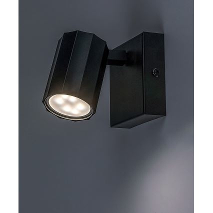 Rabalux - Настінний точковий світильник 1xGU10/5W/230V чорний