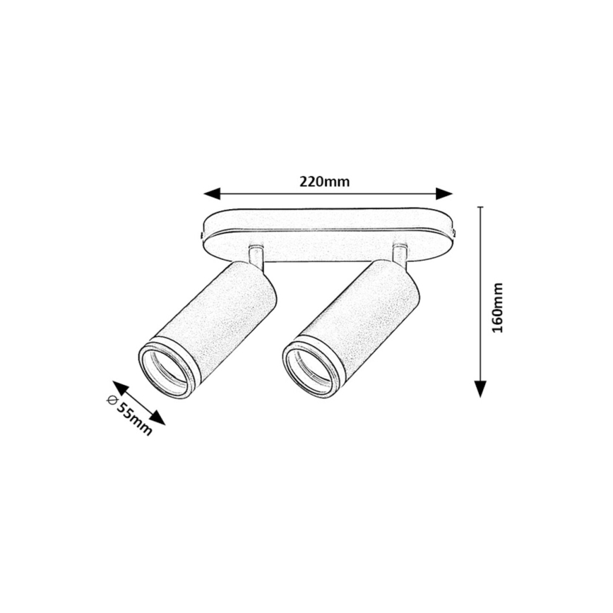 Rabalux - Точковий світильник 2xGU10/35W/230V