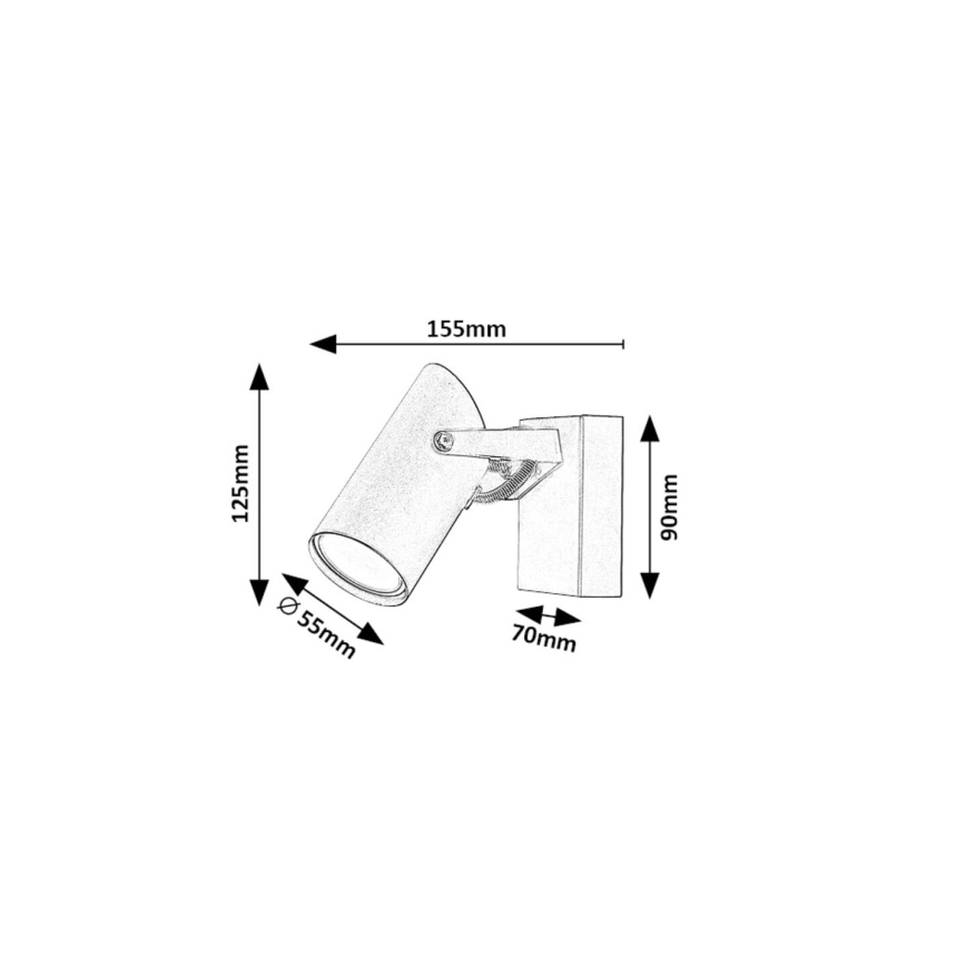 Rabalux - Настінний точковий світильник 1xGU10/25W/230V