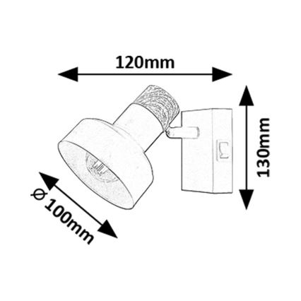 Rabalux - Настінний точковий світильник 1xE14/15W/230V
