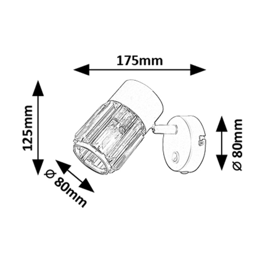 Rabalux - Настінний точковий світильник 1xE14/15W/230V