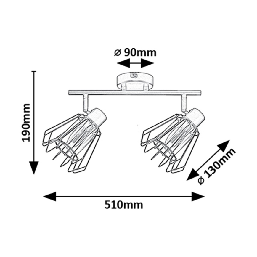 Rabalux - Точечный светильник 2xE14/40W/230V