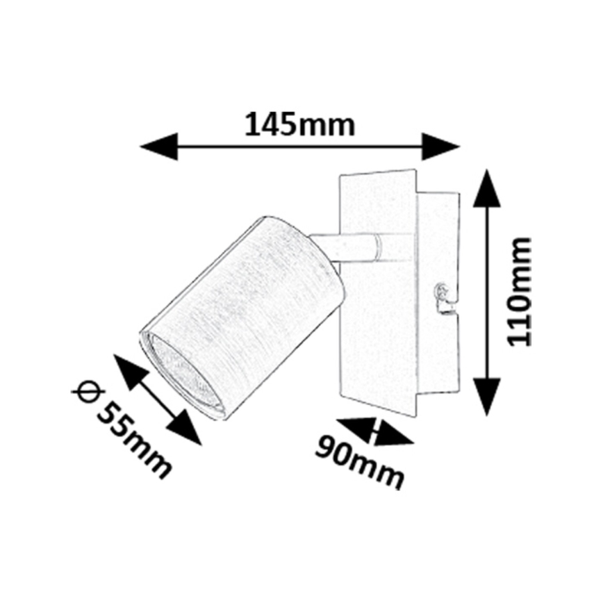Rabalux - Настінний точковий світильник 1xGU10/15W/230V
