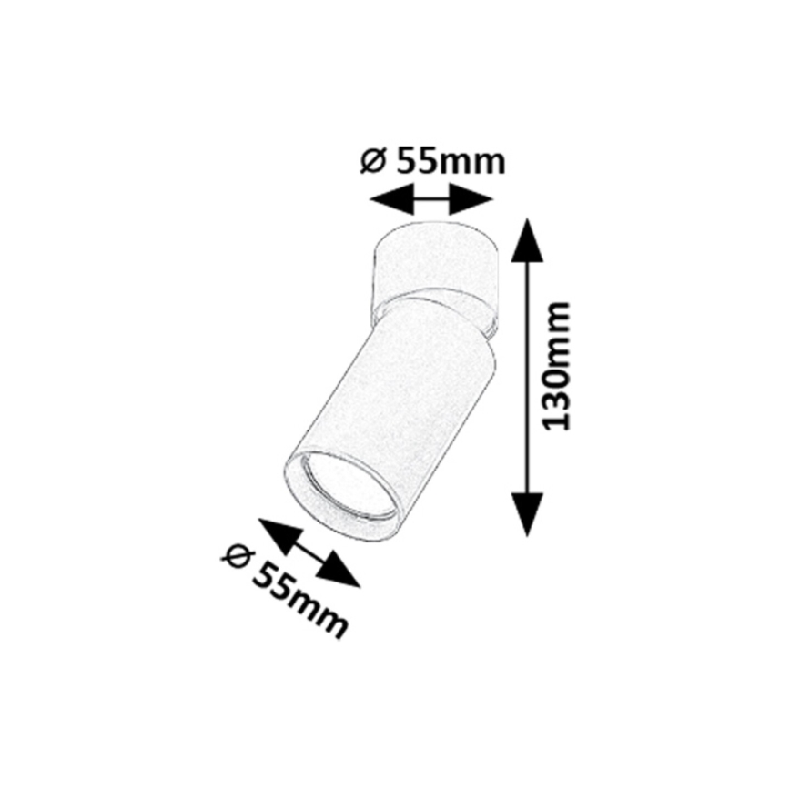 Rabalux - Точечный светильник 1xGU10/5W/230V золотистый