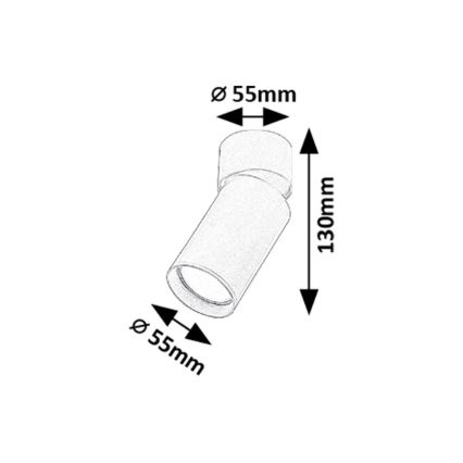 Rabalux - Точковий світильник 1xGU10/5W/230V золотий