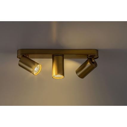 Rabalux - Точечный светильник 3xGU10/5W/230V золотистый