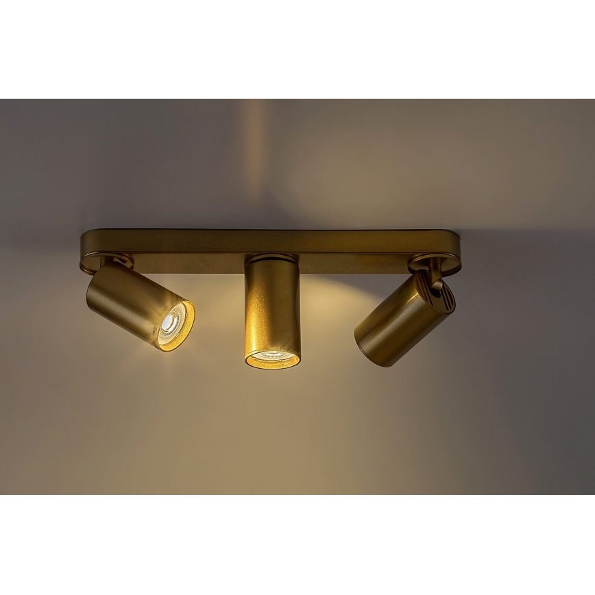 Rabalux - Точковий світильник 3xGU10/5W/230V золотий