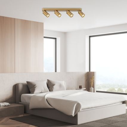 Rabalux - Точковий світильник 4xGU10/5W/230V золотий