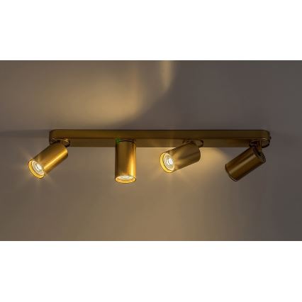 Rabalux - Точковий світильник 4xGU10/5W/230V золотий