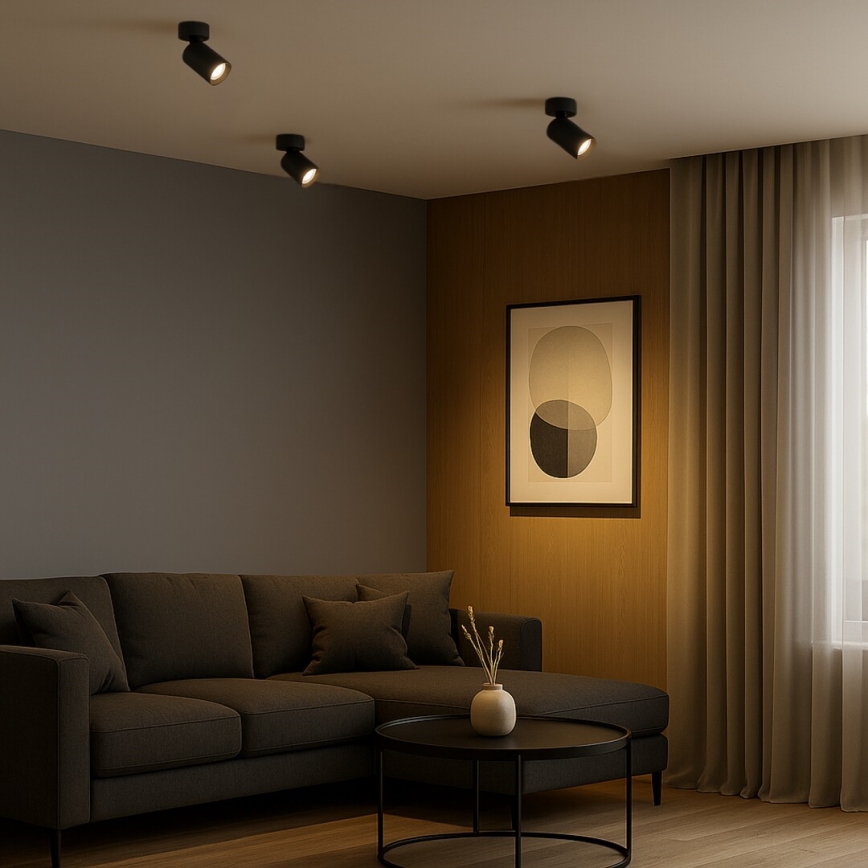 Rabalux - Точечный светильник 1xGU10/7W/230V чёрный