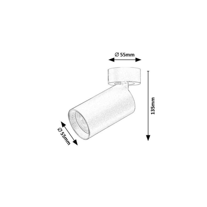 Рабалукс - точковий світильник 1xGU10/7W/230V чорний