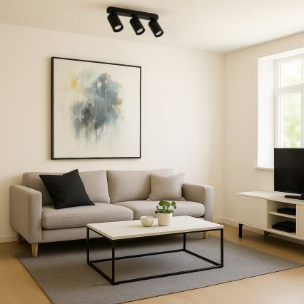 Rabalux - Точечный светильник 3xGU10/7W/230V чёрный