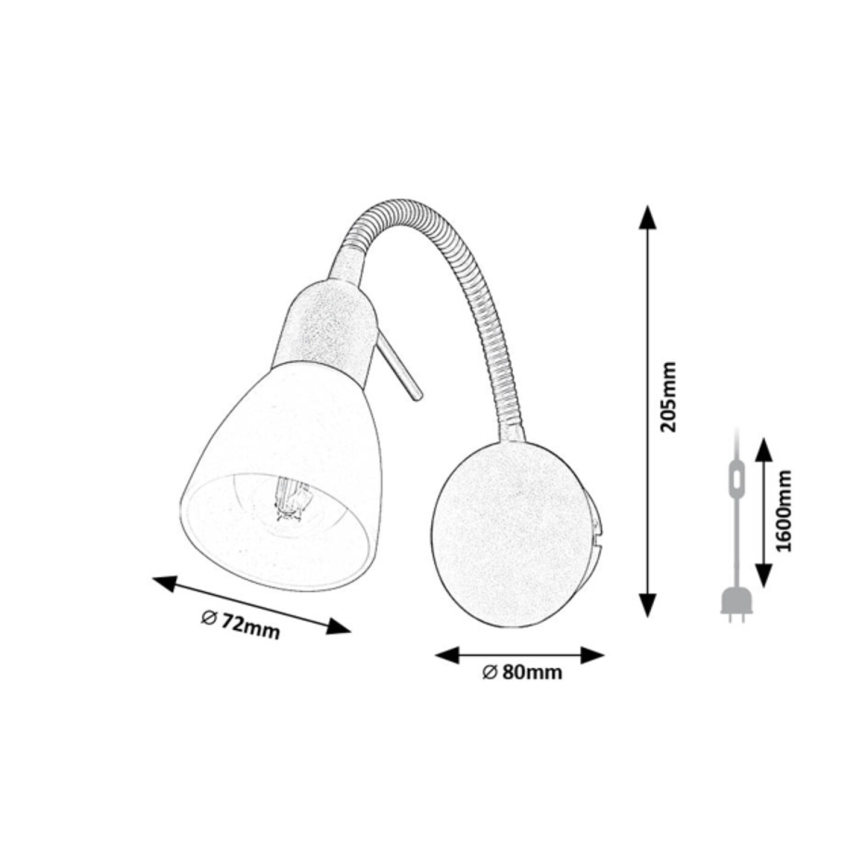 Rabalux - Настінний світильник 1xE14/40W/230V