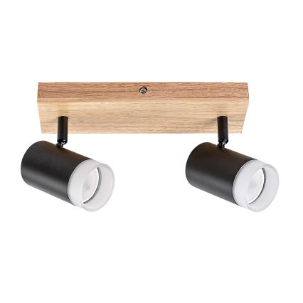 Rabalux - Потолочный точечный светильник 2xGU10/5W/230V дуб
