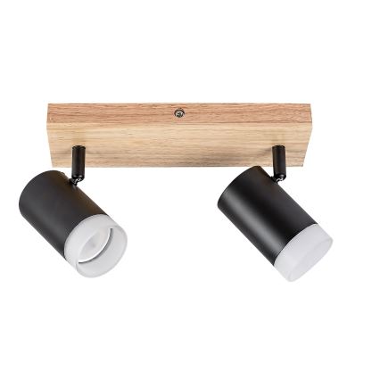 Rabalux - Потолочный точечный светильник 2xGU10/5W/230V дуб