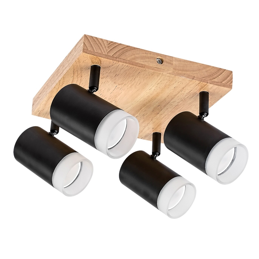 Rabalux - Стельовий точковий світильник 4xGU10/5W/230V дуб