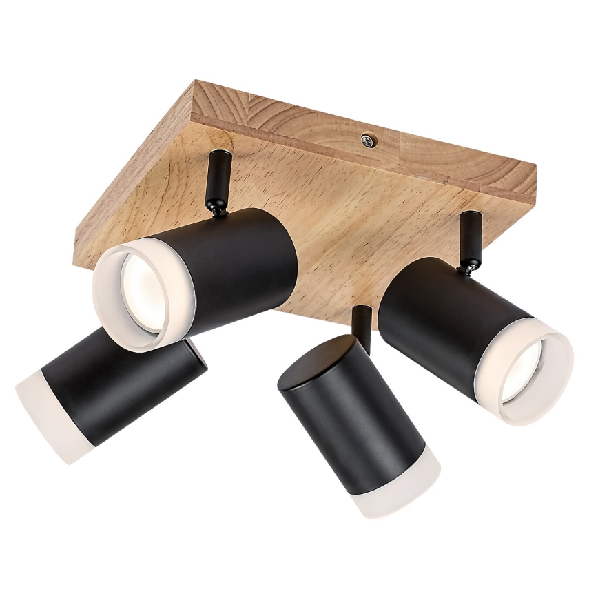 Rabalux - Стельовий точковий світильник 4xGU10/5W/230V дуб