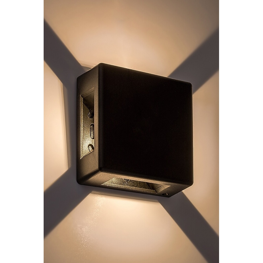Rabalux - Светодиодный уличный настенный светильник LED/6W/230V IP54 черный