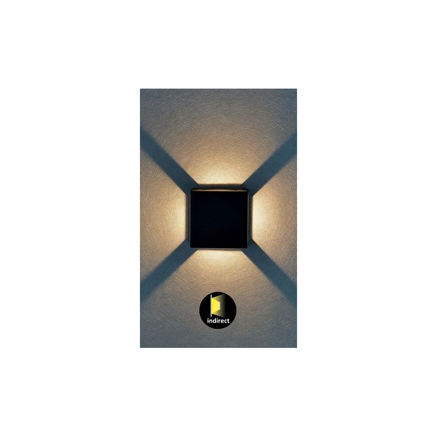 Rabalux - Светодиодный уличный настенный светильник LED/6W/230V IP54 черный