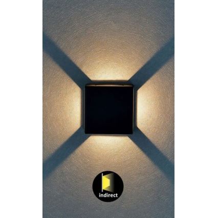 Rabalux - Вуличний настінний LED світильник LED/6W/230V IP54 чорний