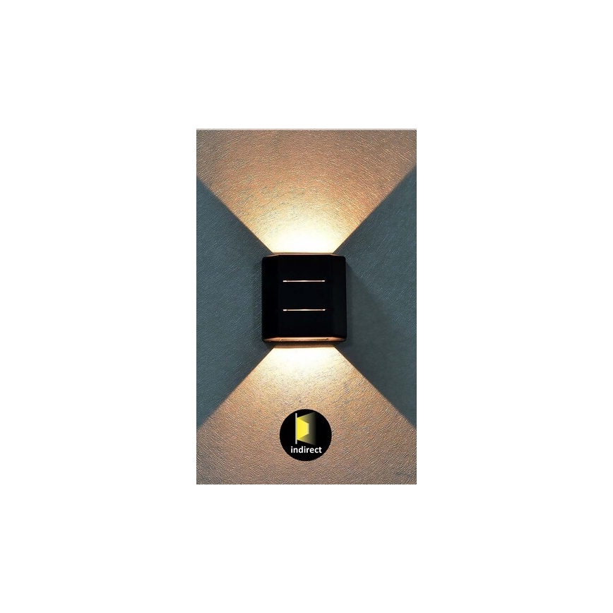 Rabalux - Вуличний настінний LED світильник LED/6W/230V IP54 чорний