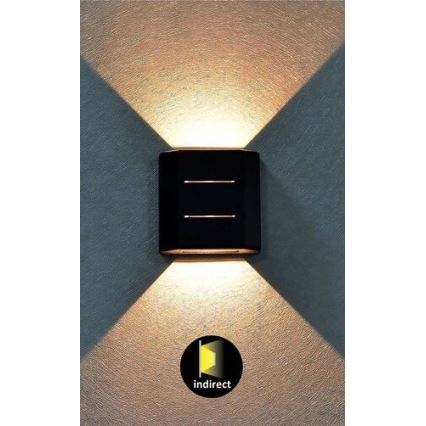 Rabalux - Светодиодный уличный настенный светильник LED/6W/230V IP54 черный