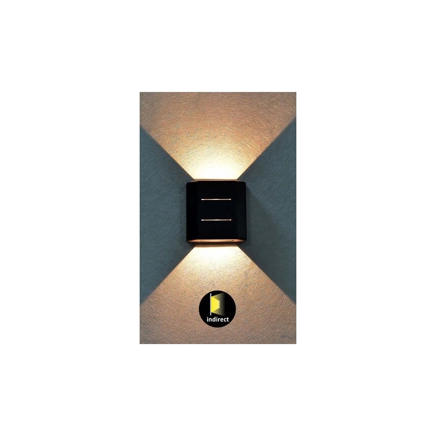 Rabalux - Светодиодный уличный настенный светильник LED/6W/230V IP54 черный