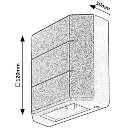 Rabalux - Светодиодный уличный настенный светильник LED/6W/230V IP54 белый