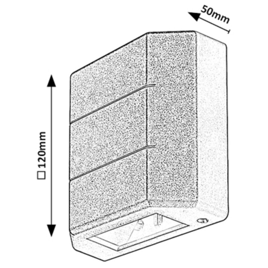 Rabalux - Вуличний настінний LED світильник LED/6W/230V IP54 білий
