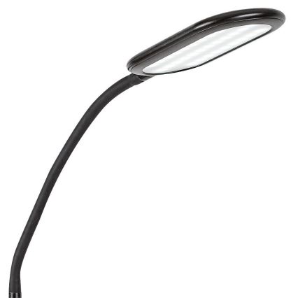 Rabalux - Світлодіодна регульована торшерна лампа з сенсорним керуванням LED/10W/230V 3000-6000K чорна