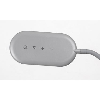 Rabalux - Світлодіодна регульована торшерна лампа з сенсорним керуванням LED/10W/230V 3000-6000K сіра
