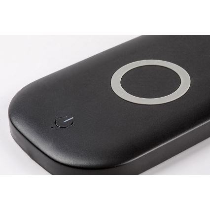 Rabalux - Світлодіодна настільна лампа з регулюванням яскравості та бездротовою зарядкою LED/5W/5V 2700-6000K чорна